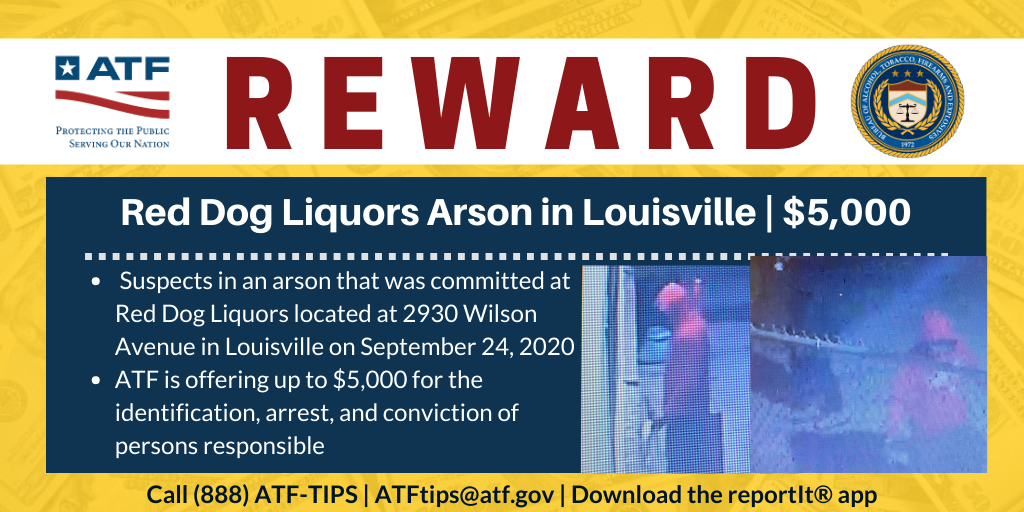 ATF reward offered for info on Sept. 24, 2020 Red Dog Liquors fire